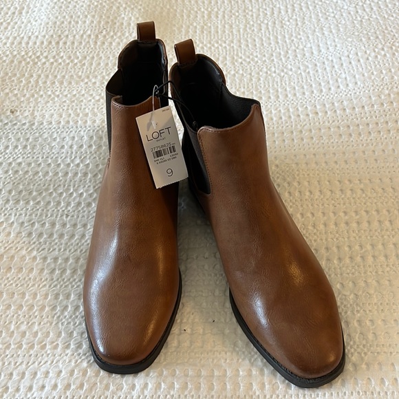 LOFT Shoes Nwt Brown Leather Chelsea Boots Poshmark